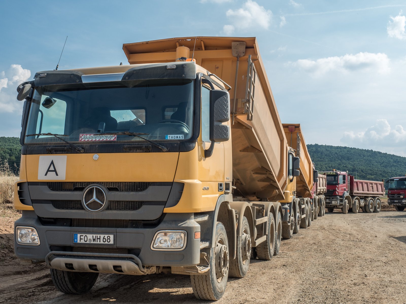 A heavy-duty truck